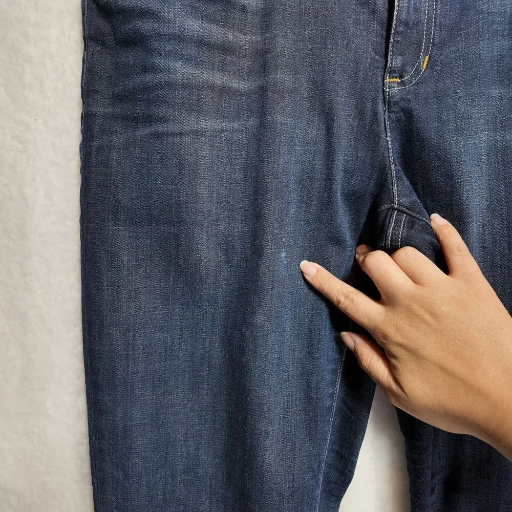 Eileen Fisher Organic Cotton Denim Skinny Jeans Size‎ 10 Dark Wash Sustainable